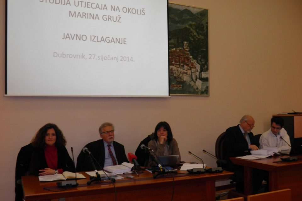 Javna rasprava o studiji utjecaja na okoliš Marine Gruž