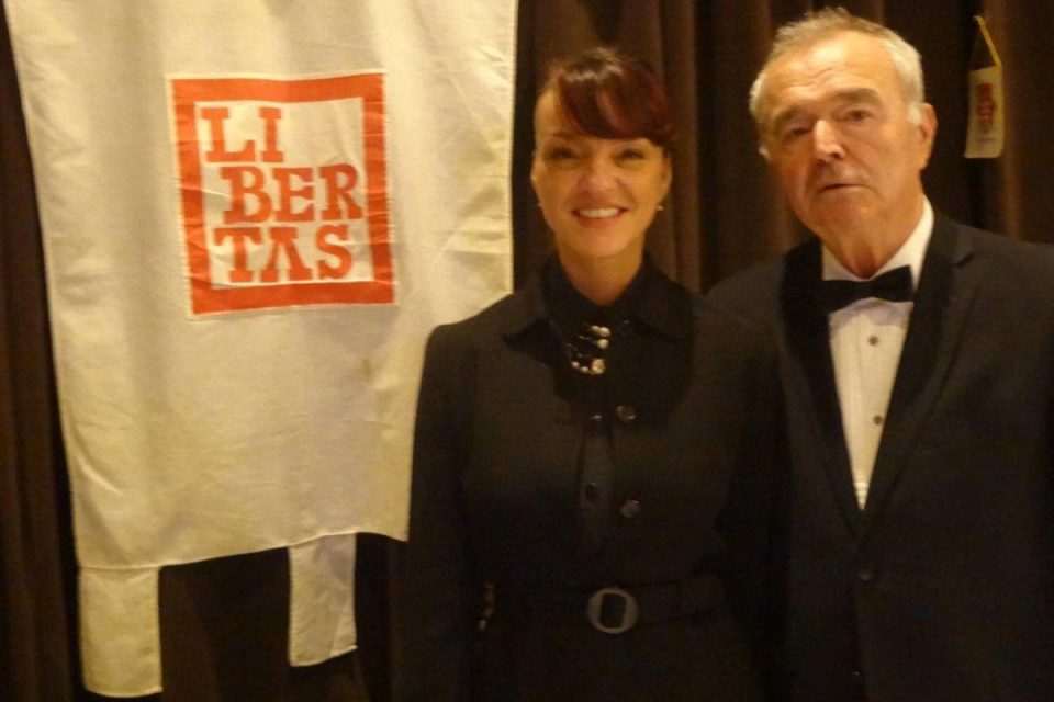 Festanjul Ivan Čorić s kćeri katijom na proslavi Feste u Montrealu 2014.