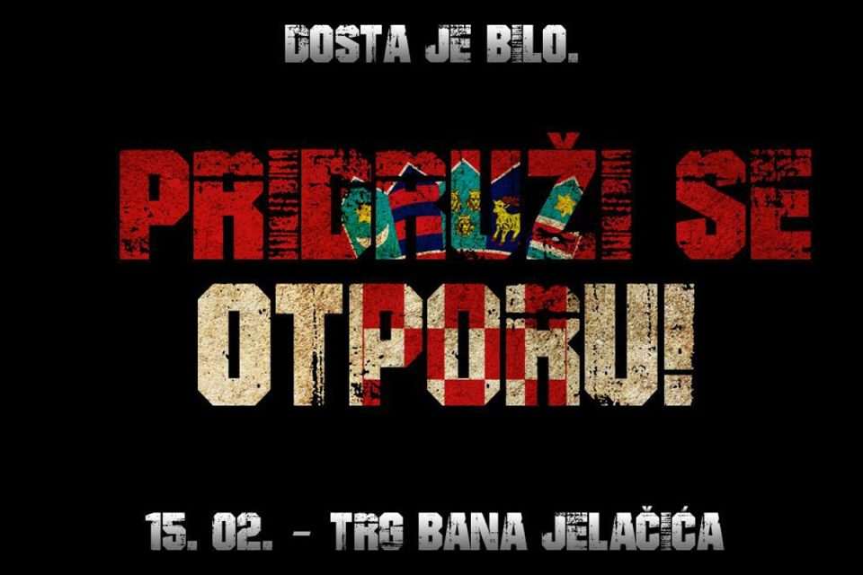 Prosvjed u ZG-u