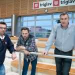 Pomoćni trener VK Jug Mile Smodlaka predsjednik kluba Lukša Jakobušić i sportski direktor Ognjen Kržić