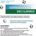 Humanitarni sportski događaj za djecu Slavonije 1 Plakat za slavoniju