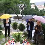 Polaganje vijenaca za vatrogasce poginule 6.12.1991.