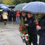 Polaganje vijenaca za vatrogasce poginule 6.12.1991.