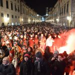 FOTO Dubrovčani s Tonyjem, vatrometom i valcerom ušli u 2015.! 46 Doček Nove 2015. godine na Stradunu