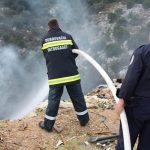 Požar na divljem odlagalištu