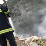 Požar na divljem odlagalištu