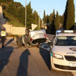 prometna ilijina glavica auto na krov 150416 5