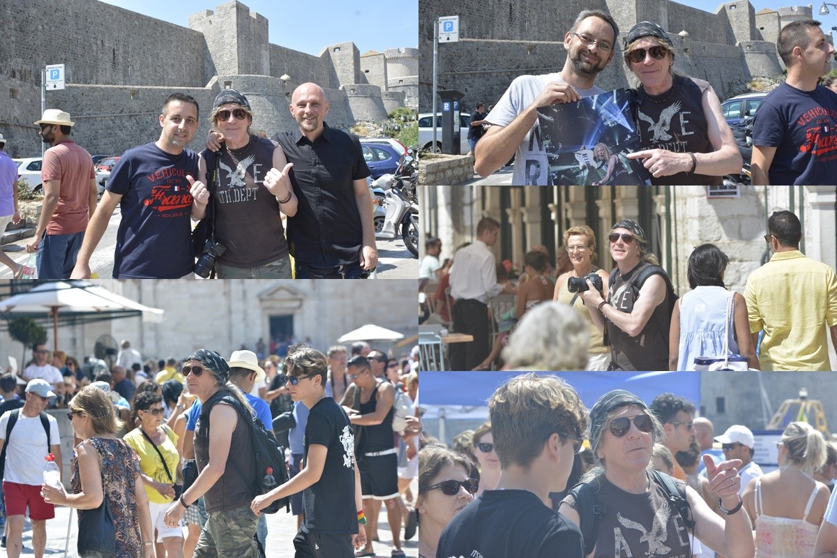 FOTO Janick Gers s fanovima u Gradu, 'pali' autogrami po CD-ovima, pločama, plakatima...