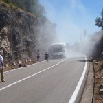 POŽAR BRZO UGAŠEN Na magistrali se zapalio kamper 1 pozar kamper magistrala