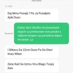 OPREZ! S ovoga broja stižu lascivne poruke gnjusnog sadržaja 1 Lascivne 4