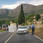 ZASTOJ U ŽUPI Kombi se prevrnuo u Platu, sudar vozila i motocikla u Kuparima 5 Plat Kombi 2