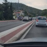 ZASTOJ U ŽUPI Kombi se prevrnuo u Platu, sudar vozila i motocikla u Kuparima 2 Prometna Kupari 2