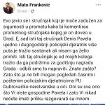 PALE TEŠKE RIJEČI Pavela: Što se skrivaš iza postova?; Franković: Vi nikad nećete imati priliku razgovarati sa mnom 3 pavela frankovic 3