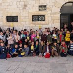 DRUŽENJE U PALAČI RANJINA Mališane zanimalo kad će biti dovršen Pelješki most 2 skola cavtat cilipi skola djeca2