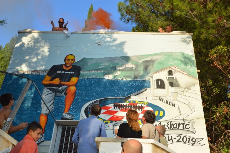VIDEO/NA BELVEDERU Otkriven mural u čast Matu Maškariću