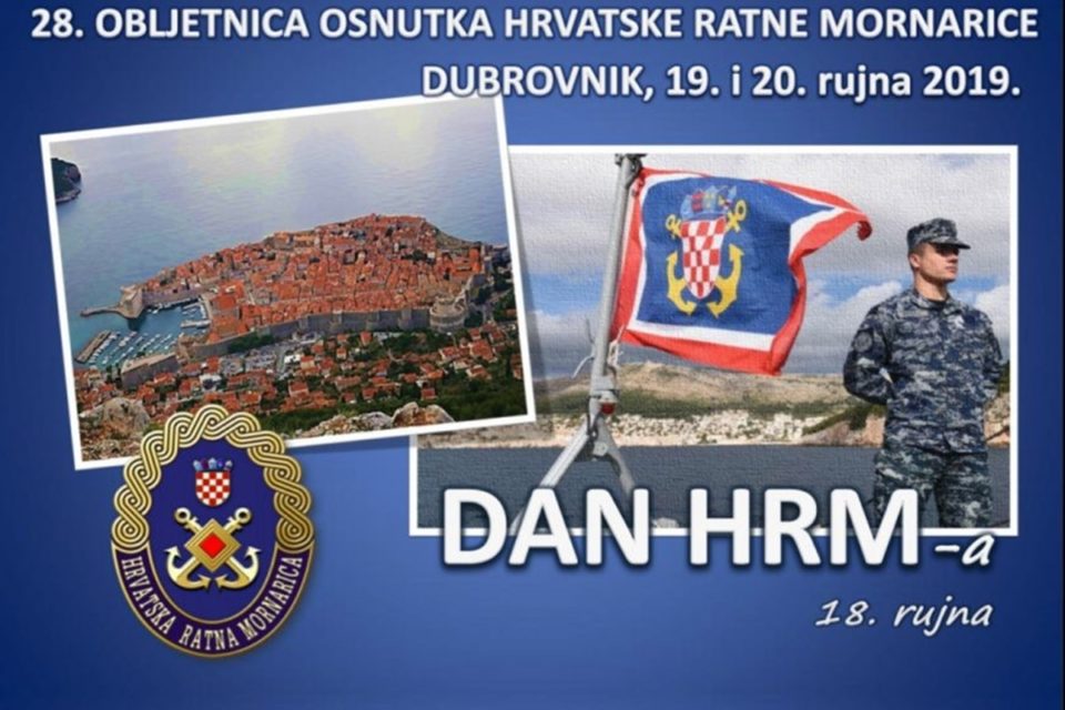 U DUBROVNIKU Svečano obilježavanje 28. obljetnice osnutka Hrvatske ratne mornarice