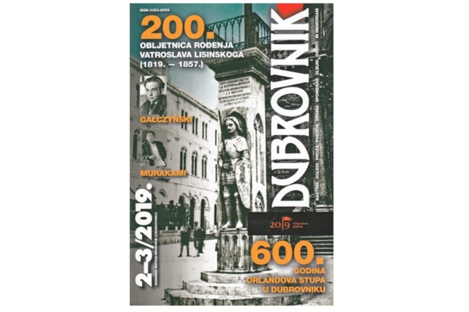 Novi broj časopisa Dubrovnik posvećen 600. obljetnici Orlandova stupa