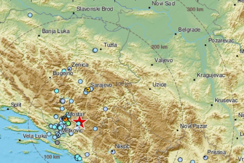 JESTE LI OSJETILI? Potres magnitude 4,1 pogodio BiH, epicentar u Nevesinju