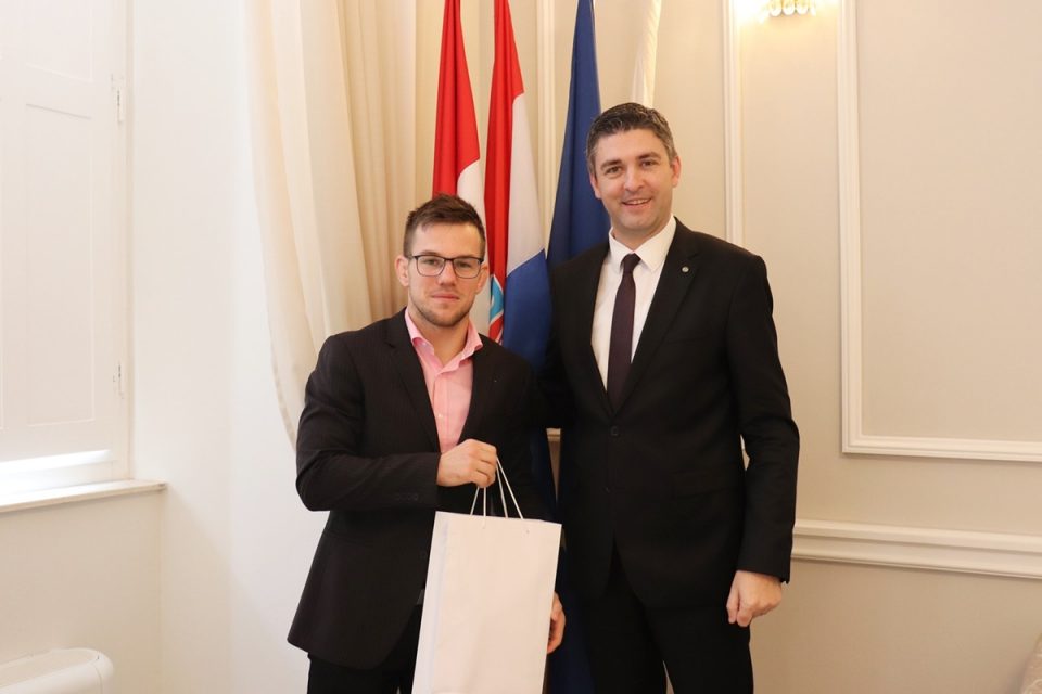 Gradonačelnik primio seniorskog prvaka Hrvatske u judu Stjepa Roka