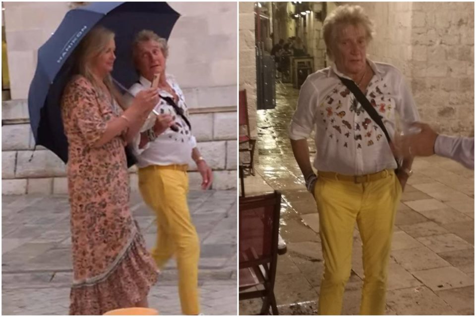 Sir Rod Stewart u Dubrovniku uživa s obitelji