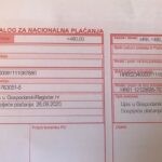 gospodarski registar uplatnica