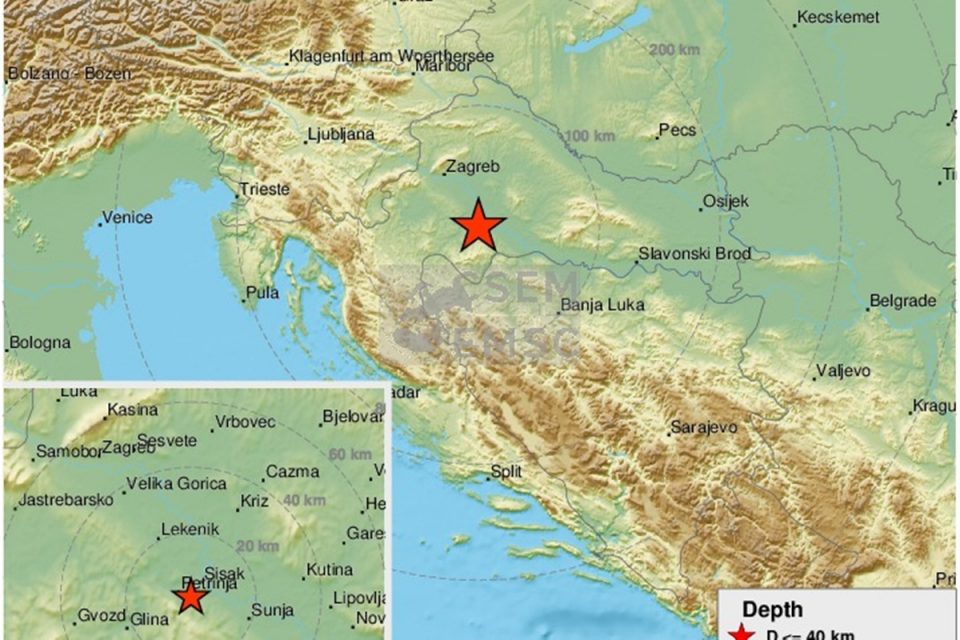 Novi potres jačine 3.5 po Richteru u središnjoj Hrvatskoj