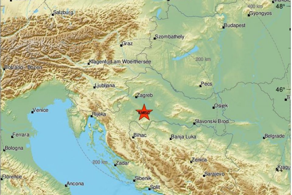 Novi potres magnitude 5 prema Richteru zatresao petrinjsko područje