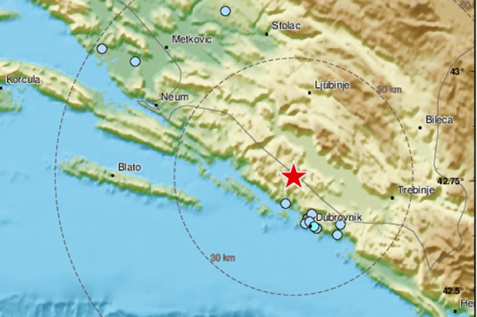 Seizmolog Fiket: Potres u Dubrovniku nije povezan s petrinjskim područjem