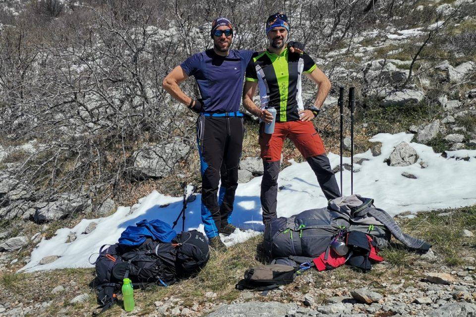 1100 KILOMETARA ZA 1100 TERAPIJA Daniel Lončar i Ranko Dragičević osvojili najviši vrh Velebita