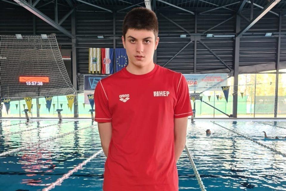 Plivač PK Juga Juraj Barčot prvi put na pripremama mlađe juniorske reprezentacije