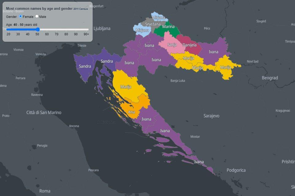 karta hrvatske imena