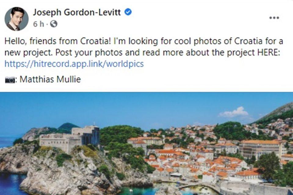 Slavni američki glumac objavio fotografiju Dubrovnika, pozvao Hrvate da sudjeluju u novom projektu