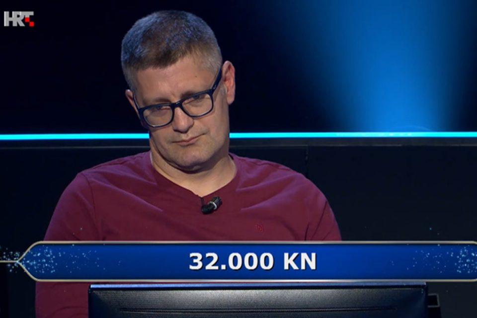 Dubrovčanin Tomo Šoletić na 'Milijunašu' osvojio 32 tisuće kuna