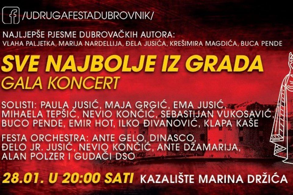 FESTA DUBROVNIK Ne propustite središnji gala koncert 'Sve najbolje iz Grada'