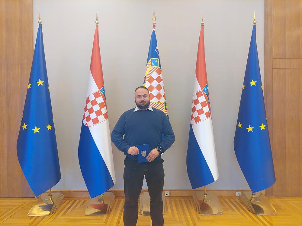 Tomo Sjekavica na prijemu kod predsjednika Milanovića