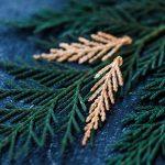 farac jewelry cypress leaf vermeil earrings1 IG