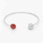 farac jewelry silver filigree coral bangle1 IG