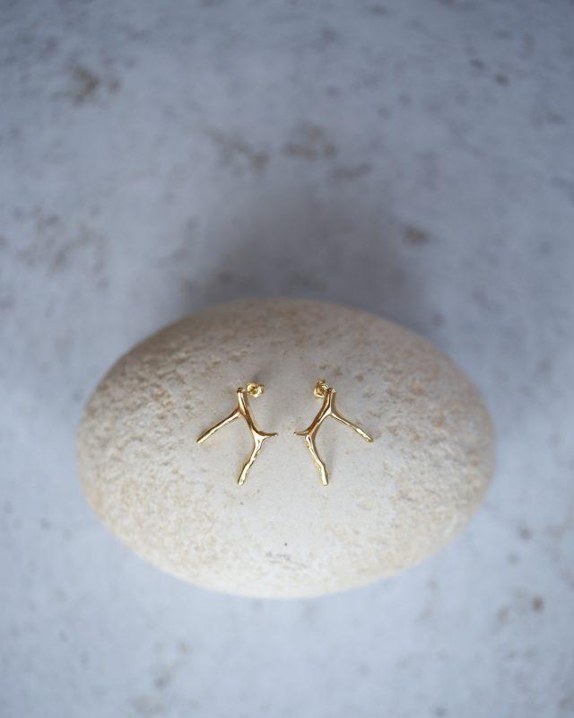 farac jewelry vermeil small coral branch earrings1 IG