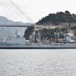 PRATNJA NOSAČA ZRAKOPLOVA Francuski zapovjedni brod 'Marne' uplovio u Gruž 2 ratni brod marne 2