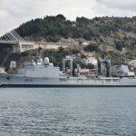 PRATNJA NOSAČA ZRAKOPLOVA Francuski zapovjedni brod 'Marne' uplovio u Gruž 3 ratni brod marne 3