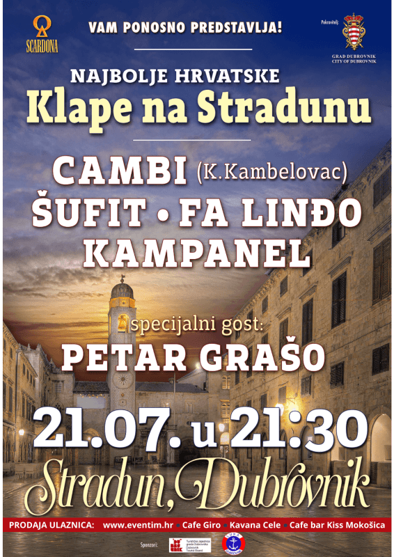 klape na stradunu