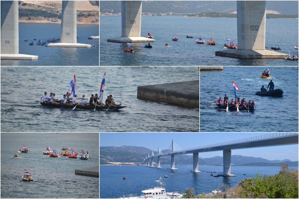 [FOTOGALERIJA] Naježili smo se! Pogledajte kako izgleda maraton lađa pod Pelješkim mostom