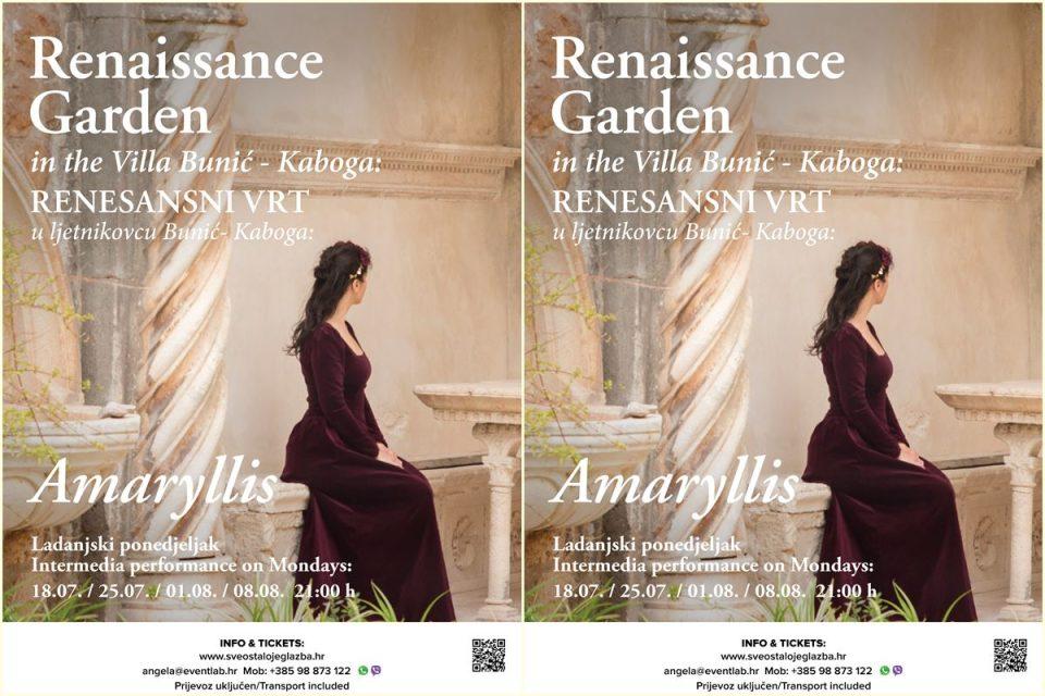 Ladanjski ponedjeljci u ljetnikovcu Bunić-Kaboga: Renesansni vrt 'Amaryllis'