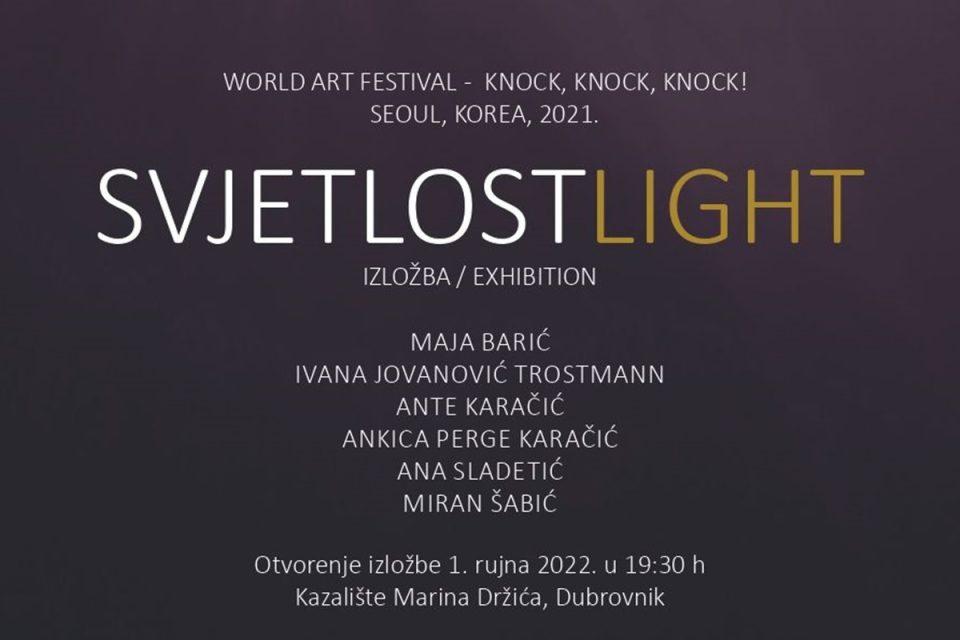 VEČERAS U KAZALIŠTU Izložba Svjetlost /Light nakon Seula stiže u Dubrovnik