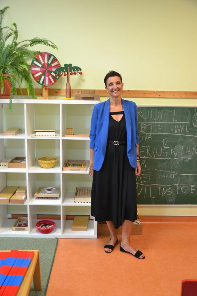 Ravnateljica Franica Lasić u Montessori prostoriji u Vrtiću 'Palčica'