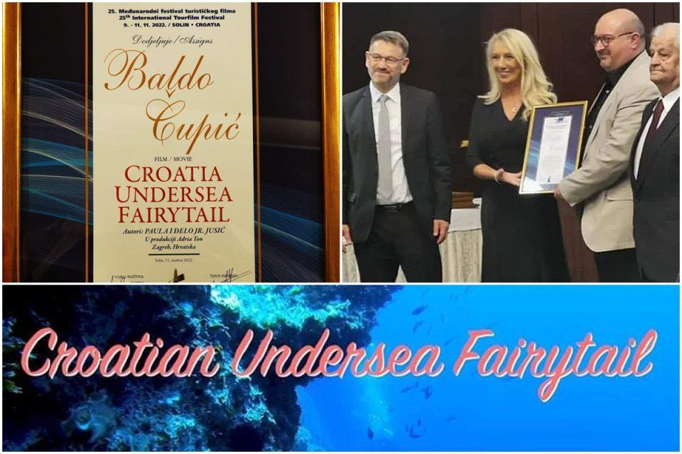 'CROATIAN UNDERSEA FAIRYTAIL' Prestižna nagrada za film 'Baldo Čupić' u rukama Paule i Đela jr. Jusića!