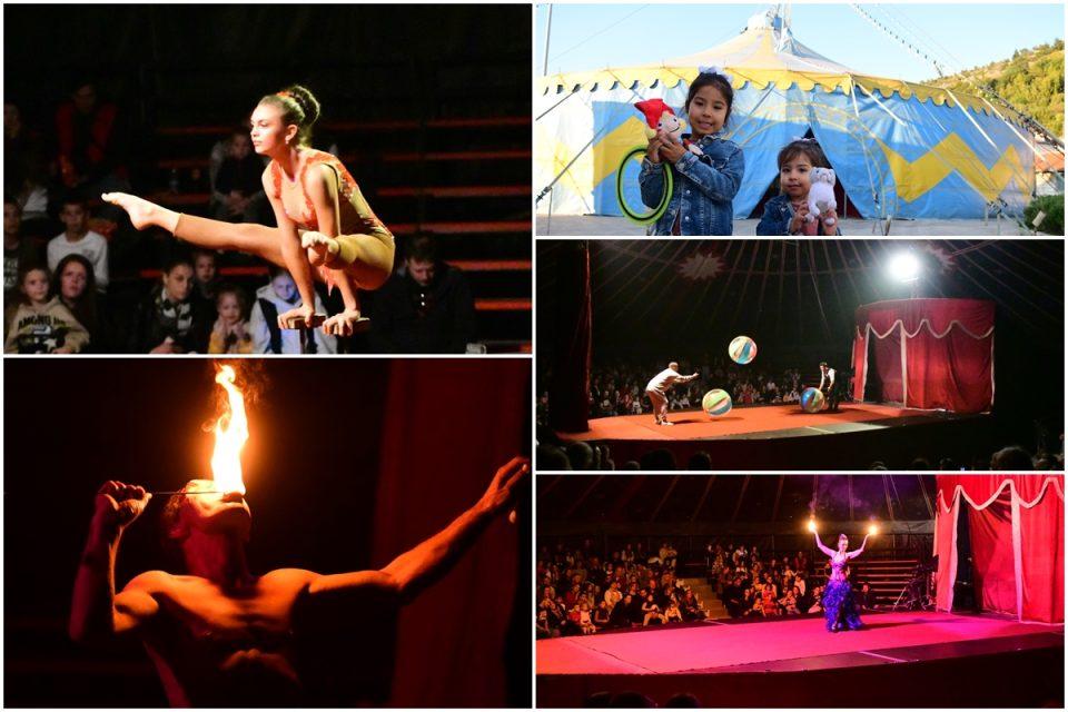 [FOTOGALERIJA] Gutač vatre, klaun, akrobati... Bečki cirkus očarao male Dubrovčane