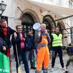 Prosvjed djelatnika Cistoce ispred Gradske uprave 1