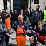 Prosvjed djelatnika Cistoce ispred Gradske uprave 13