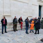 Prosvjed djelatnika Cistoce ispred Gradske uprave 14